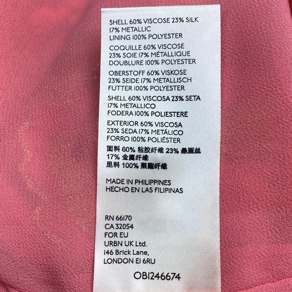 Anthropologie Lori Burnout Velvet Blouse Silk Blend Metallic Top NWOT Size XL - Picture 13 of 15